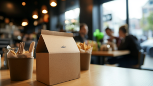 Bedruckte Bio Einwegverpackungen