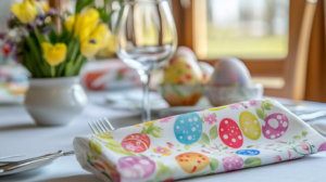 Bedruckte Servietten zu Ostern für Restaurants