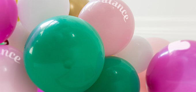 Luftballons mit Logo